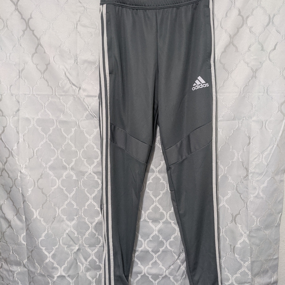 Small Adidas grey sweatpants.